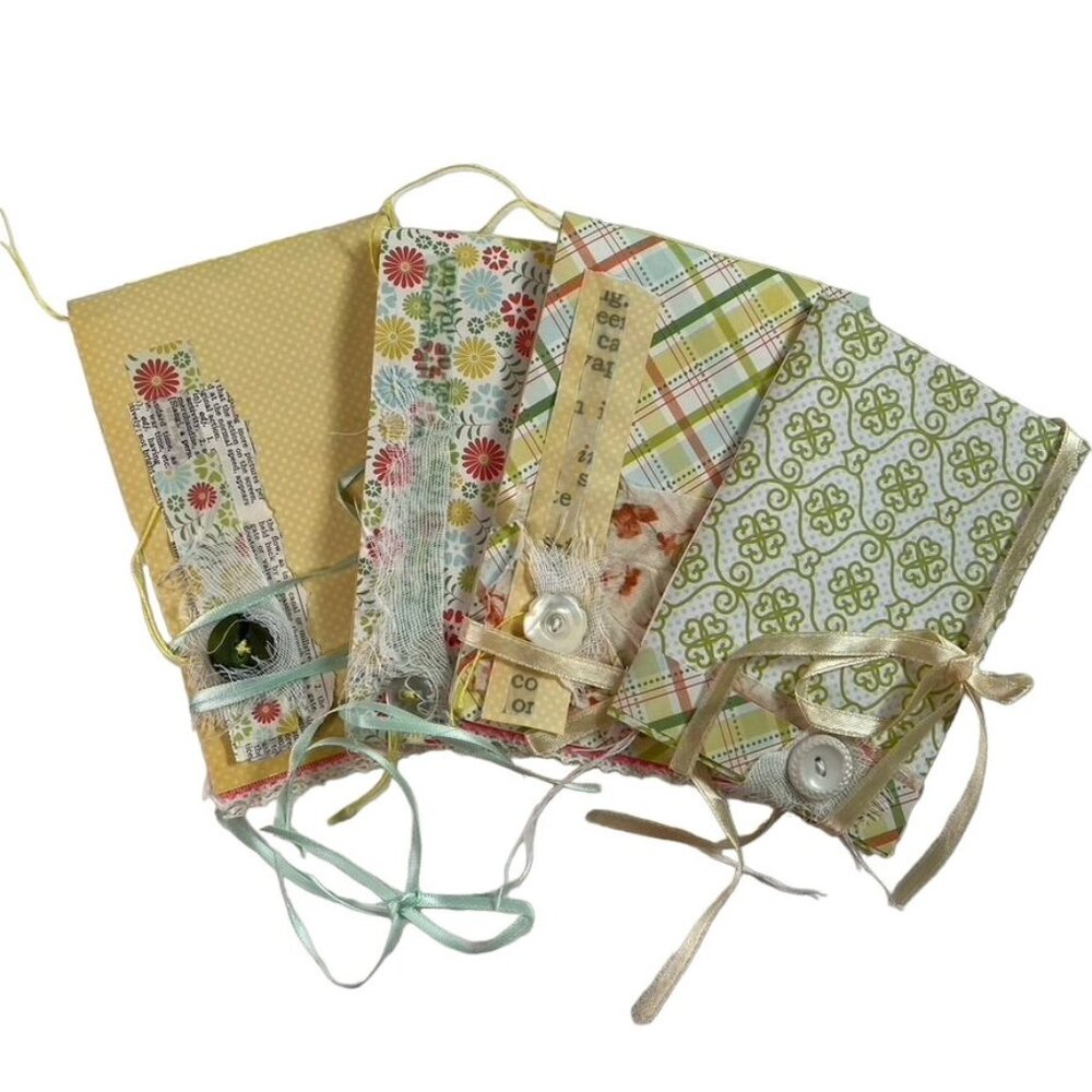 Set 4 Travelers Notebook Inserts Decorative Refills Junk Journal Book Ephemera u